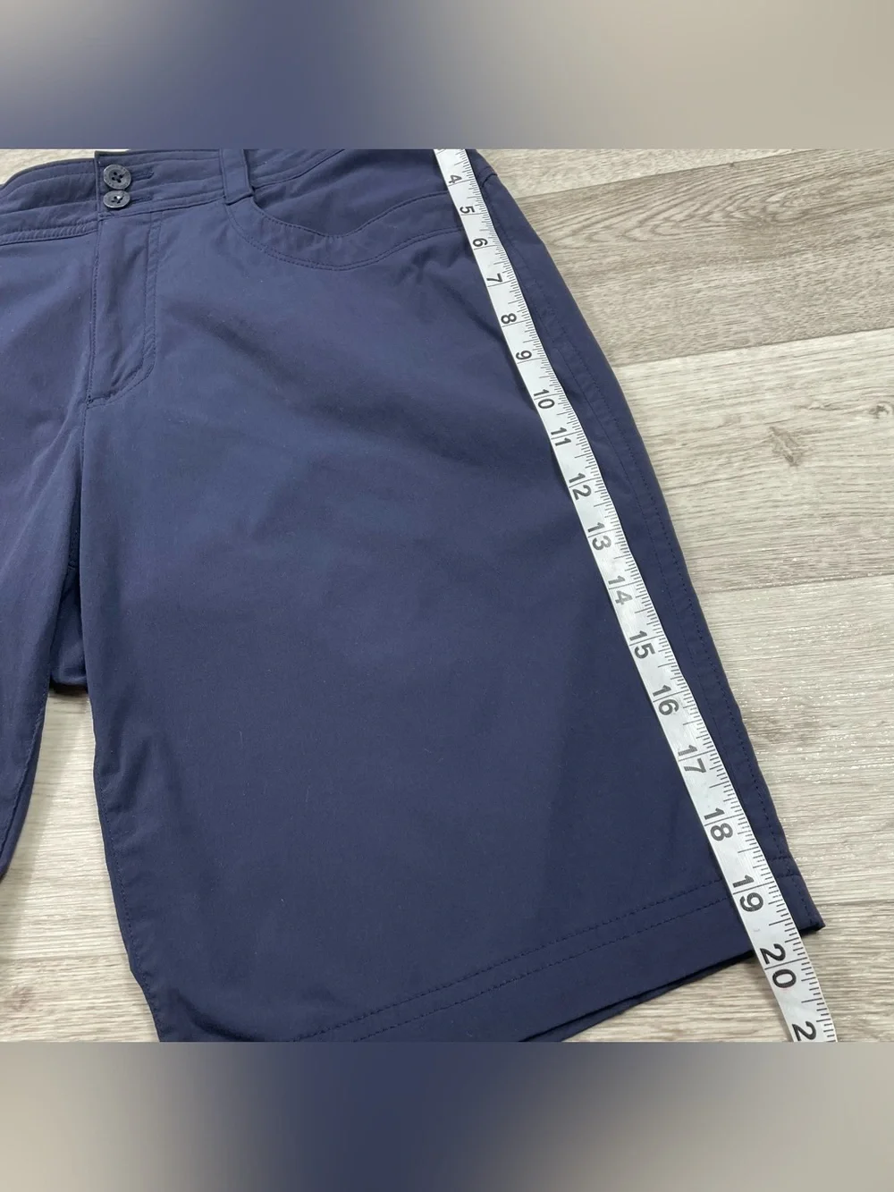 Eddie Bauer Navy Women's Bermuda Performance Active Hiking Outdoor Shorts